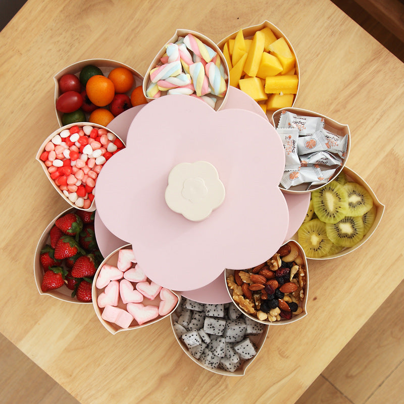 Rotating Plastic Storage Box Seed Nut Candy Dried Fruit Box