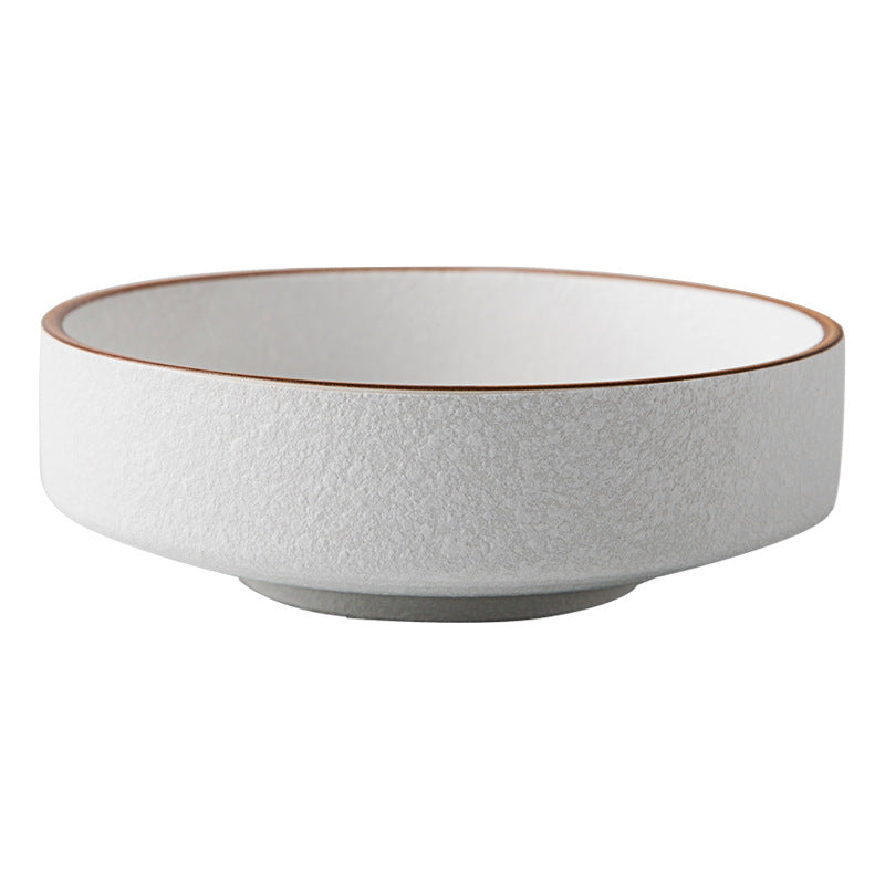 Japanese Vintage Frosted Ceramic Bowl Feature Restaurant Ideas