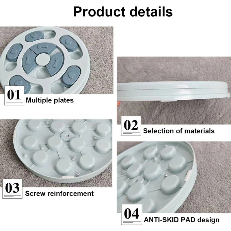 Pet Puzzle Toys Increase Interactive Slow Dispensing Feeding Training Games Feeder - Minihomy