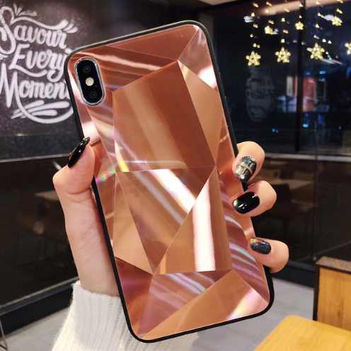 Glitter Diamond Texture  Case for iPhone XS XR XS Max X 6 6S 7 8 Plus - Minihomy