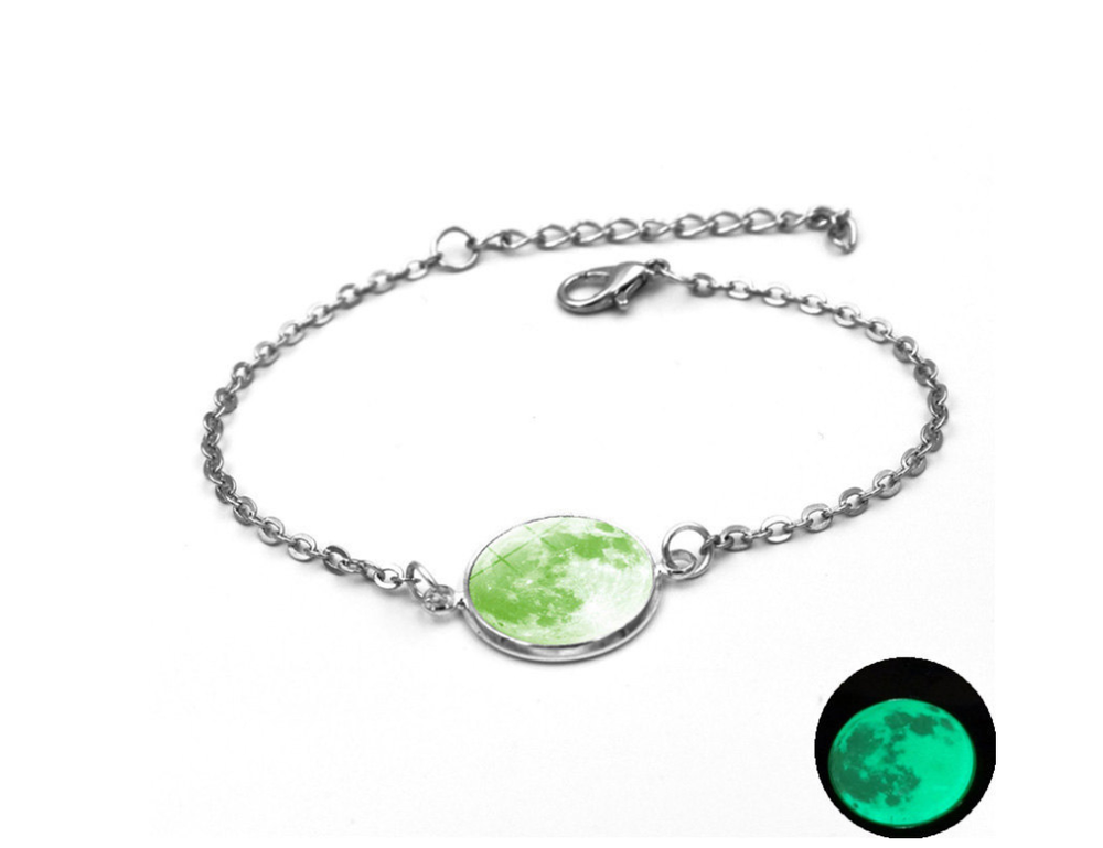 Luminous Star Series Planet Necklace Crystal Cabochon Bracelet - Minihomy