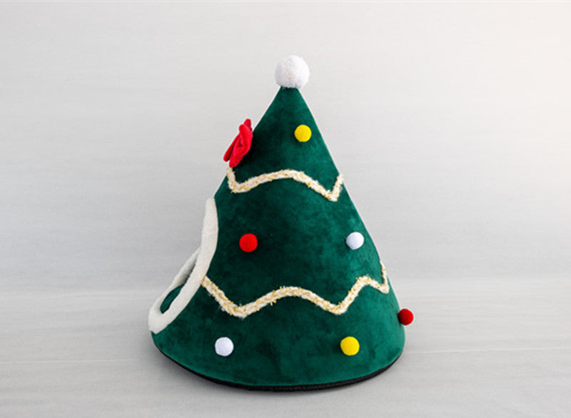 Christmas hat pet nest