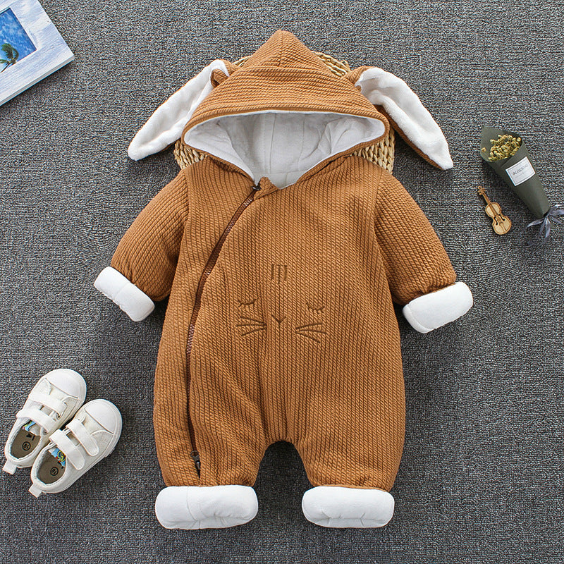 Newborn Snowsuit Boy Warm Romper Down Cotton Jackets