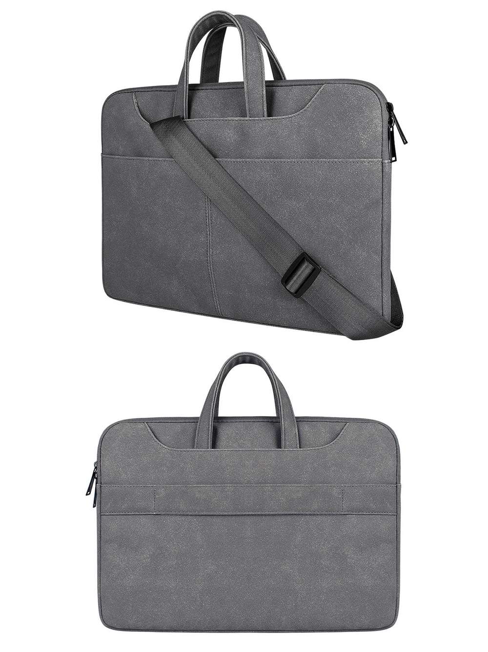 Laptop Bag Portable Shoulder Frosted PU - Minihomy