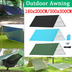 Camping Tent Tarp Shelter Hammock Cover Waterproof Rain Tarp Shelter Sunshade with Bag - Minihomy