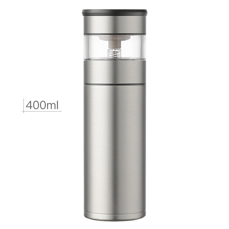 Separation Stainless Steel One-key Tea-water Separation Tea Cup