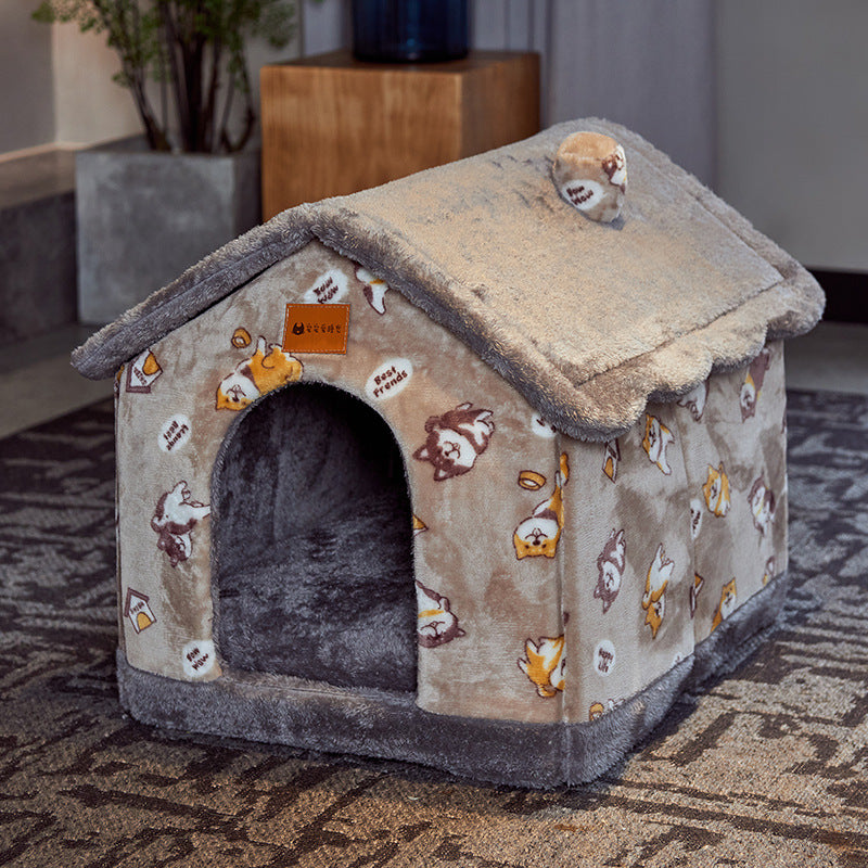 Foldable Dog House - Cozy and Convenient - Minihomy