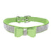 Rhinestone Bow Pet Dog Collar Leash - Minihomy