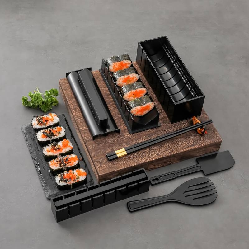 11 Piece Non Stick Professional Sushi Making Kits - Minihomy