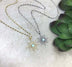 Boho Synthetic Opal Necklace Gold Sun God - Minihomy