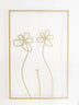 Female Line Art Acrylic Wall Decoration - Minihomy