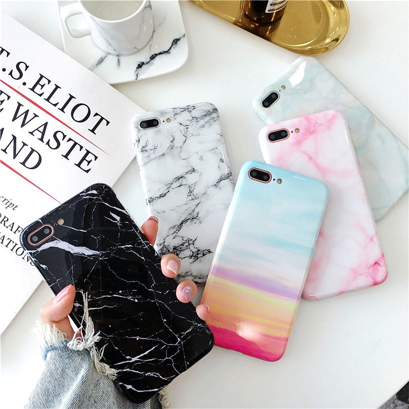 Compatible Luxury Marble Phone Case - Minihomy