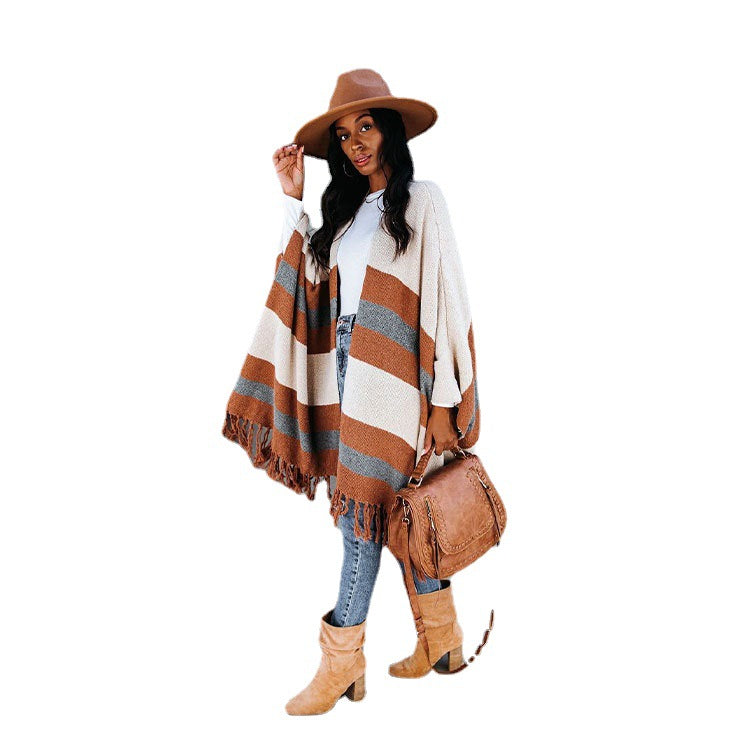 Autumn Women's Plus Size Tassel Sweater - Minihomy