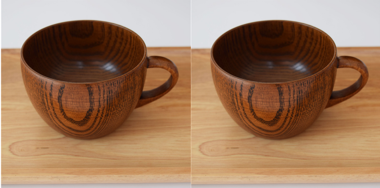 Handle coffee wooden cup whole wood cup - Minihomy