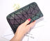 Geometry Three Folds Luminous Long Wallet Card Holder Carteira - Minihomy