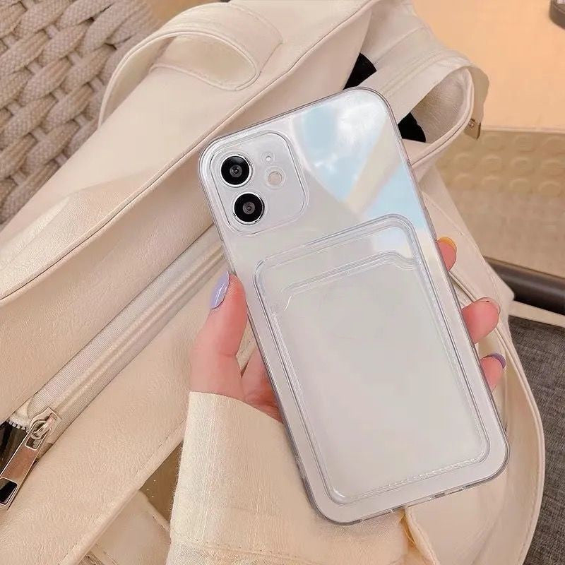 Women's Transparent Card Phone Case