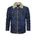 Mens Jeans Jacket Thick Warm Winter Outwear - Minihomy