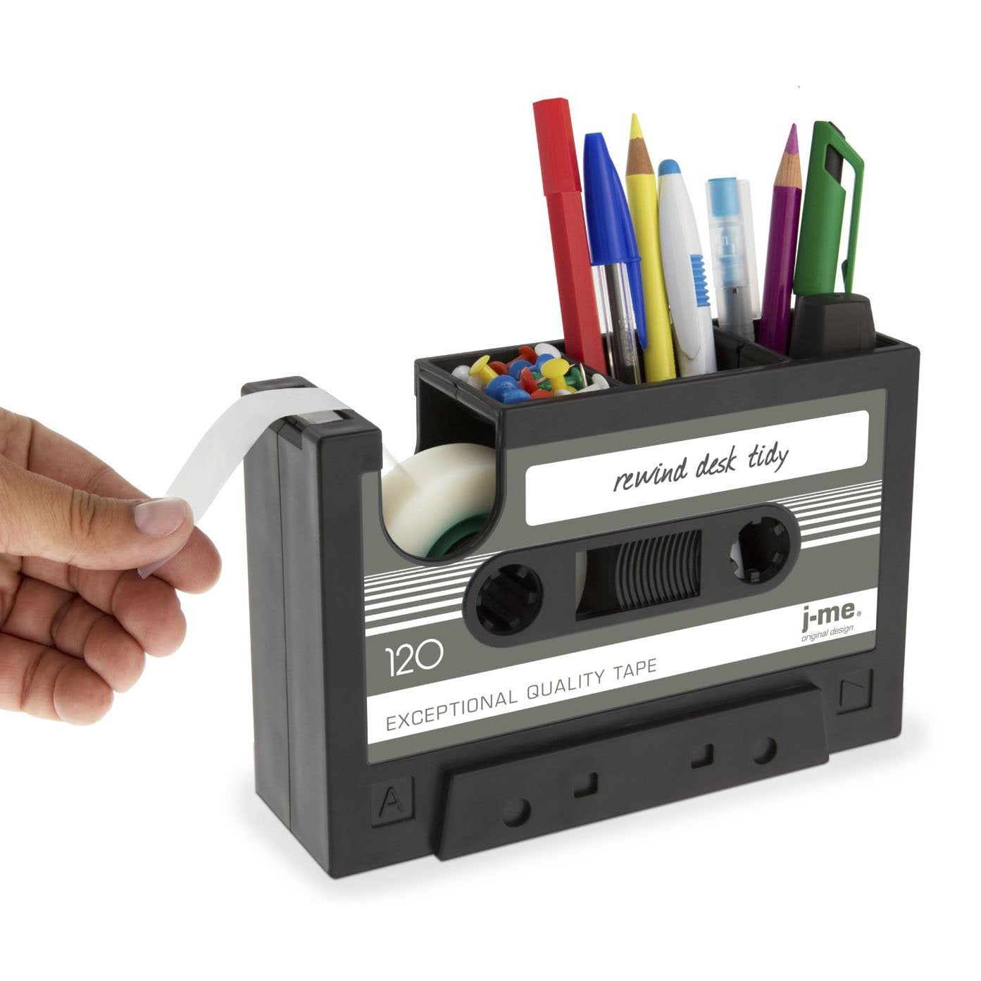 Cassette Tape Dispenser Pen Holder Vase Pencil Pot - Minihomy