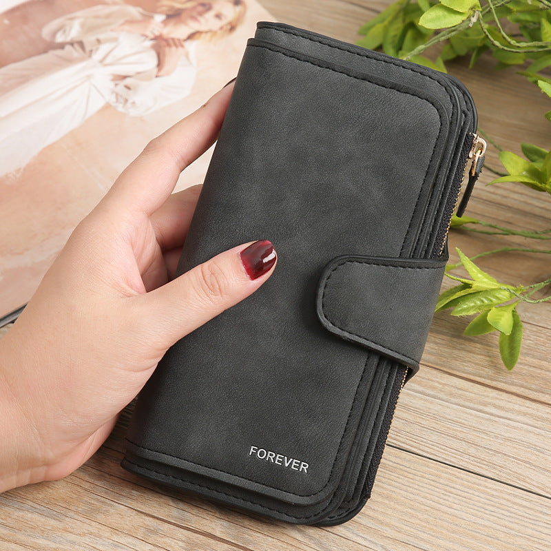 Matte PU leather multi-function wallet - Minihomy