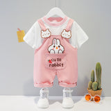 Children's Clothing Baby Summer Cartoon Short-sleeved Overalls - Minihomy