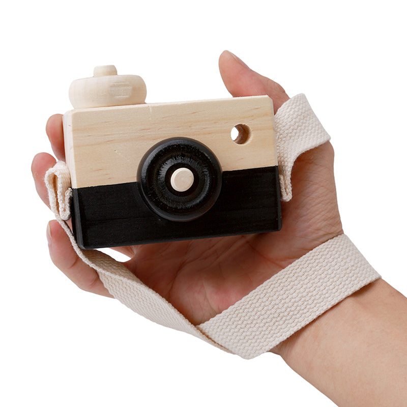 Cute Wooden Camera Toys Baby Kid Hanging Photography Prop Decoration Educational Outdoor Activity Toy Children's Day Happy Gift - Minihomy