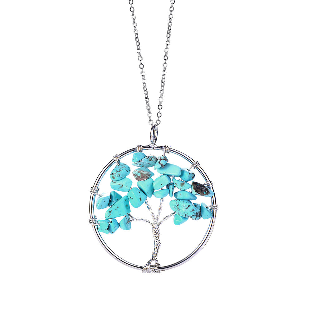 Hand Winding Tree Of Life Pendant Lucky Tree Jewelry - Minihomy