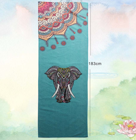 Elephant Non Slip Mat Sport Fitness Travel Exercise Yoga Mat - Minihomy