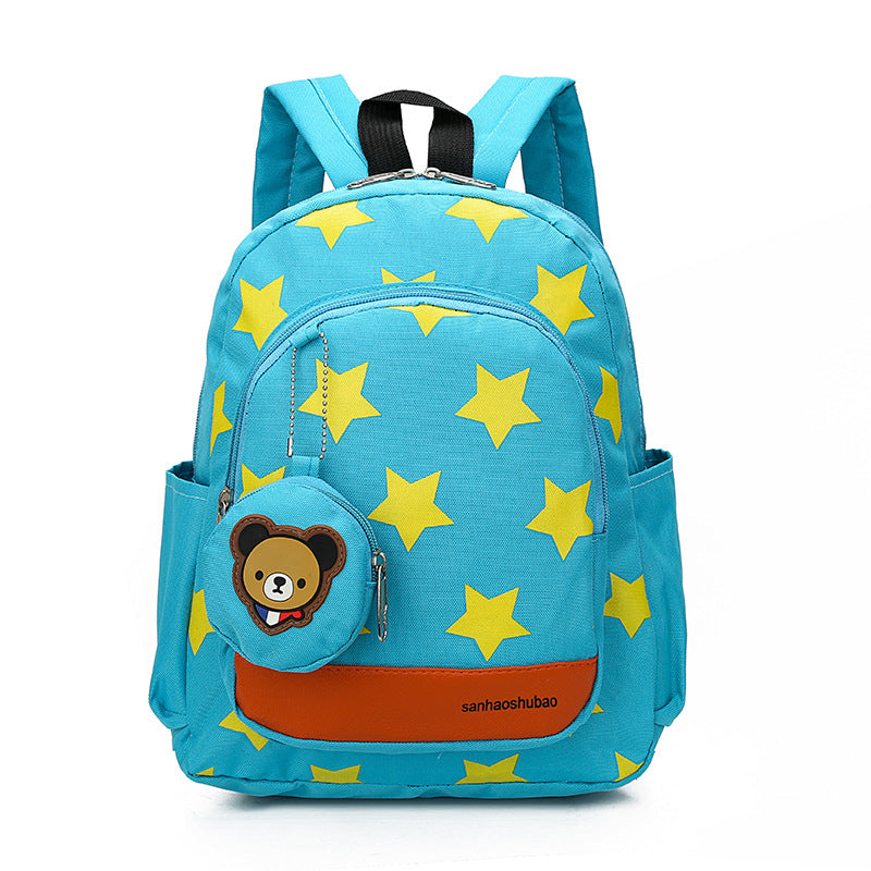 Star cartoon package kindergarten men and women baby bag in the big class 3-4-5 years old children backpack cross-border