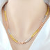 Silver Colored Gold Necklace Domineering Men's Long Necklace