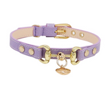 Lizard Pattern Double Buckle Leather Pet Collar - Minihomy