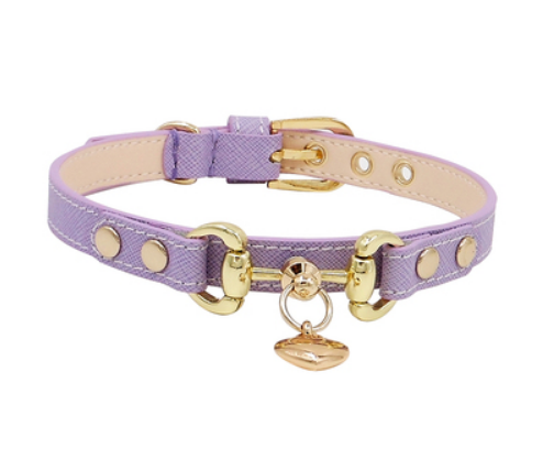 Lizard Pattern Double Buckle Leather Pet Collar - Minihomy