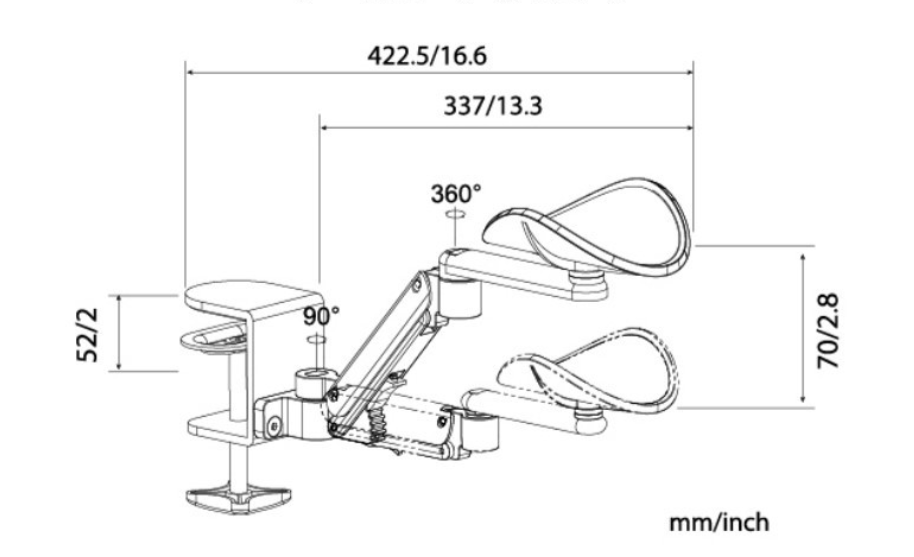 Computer Hand Bracket Office Desktop Mouse And Keyboard