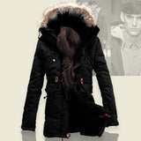 Men Winter Coat Lamb Wool Liner Thick Padded Jacket - Minihomy