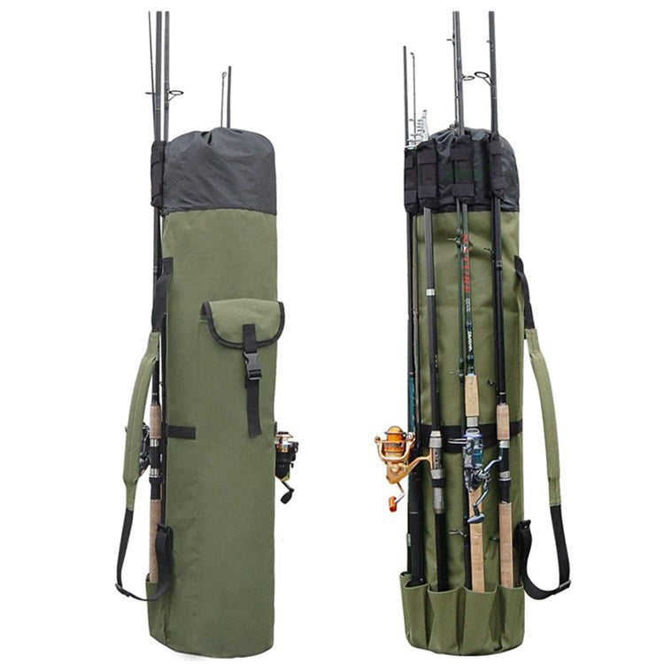 Cylinder Outdoor Fishing Bag Multifunctional Fishing Rod Bag - Minihomy