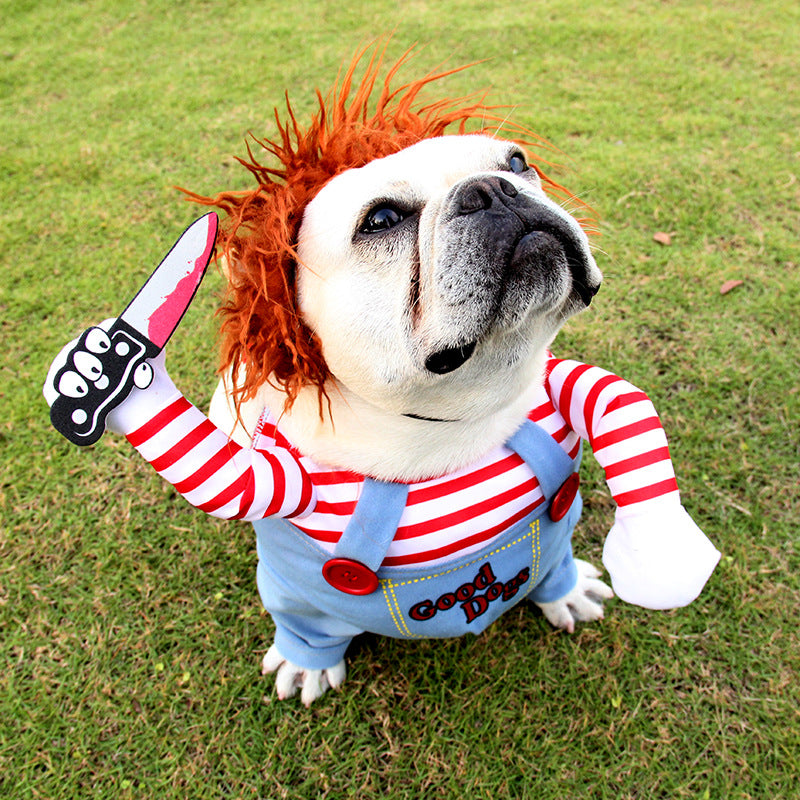 Adjustable Halloween Pet Costume - Dress Up Your Dog in Spooky Cosplay Attire - Minihomy