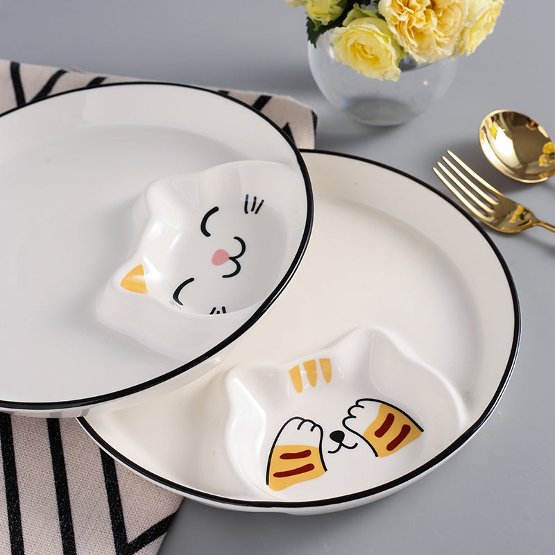 Home Creative Cartoon Cute Ceramic Plate