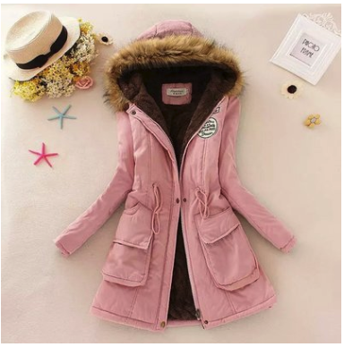 Thick Winter Jacket Women Large Size Long Section Hooded parka outerwear warm coat