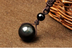 Natural Obsidian Rainbow Eye Transfer Good Luck Bead Pendant Necklace Polyester Rope Chain Necklace Jewelry For Women - Minihomy