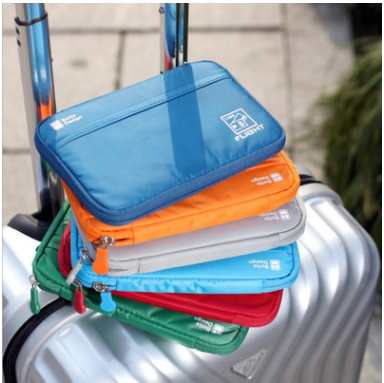 Travel abroad passport package multi-function document bag passport holder document bag storage bag ticket holder