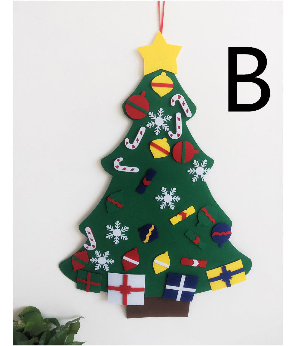 DIY Felt Christmas Tree With Three-dimensional - Minihomy