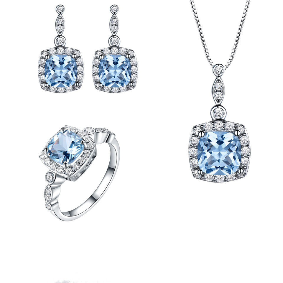 Blue Topaz jewelry set