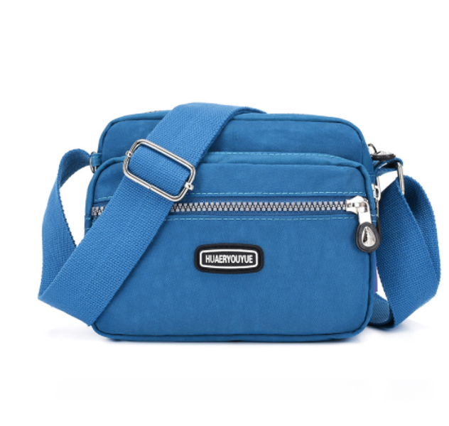 Messenger Bag Small Square Simple And Versatile Nylon Multi Compartment - Minihomy