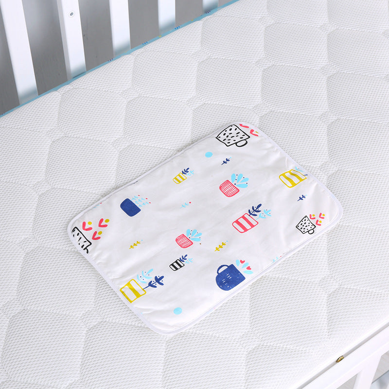 Baby cotton portable diaper changing pad