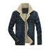 Mens Jeans Jacket Thick Warm Winter Outwear - Minihomy