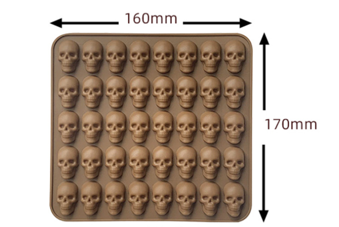 Halloween 40 Skull Ice Cube Baking Mould - Minihomy