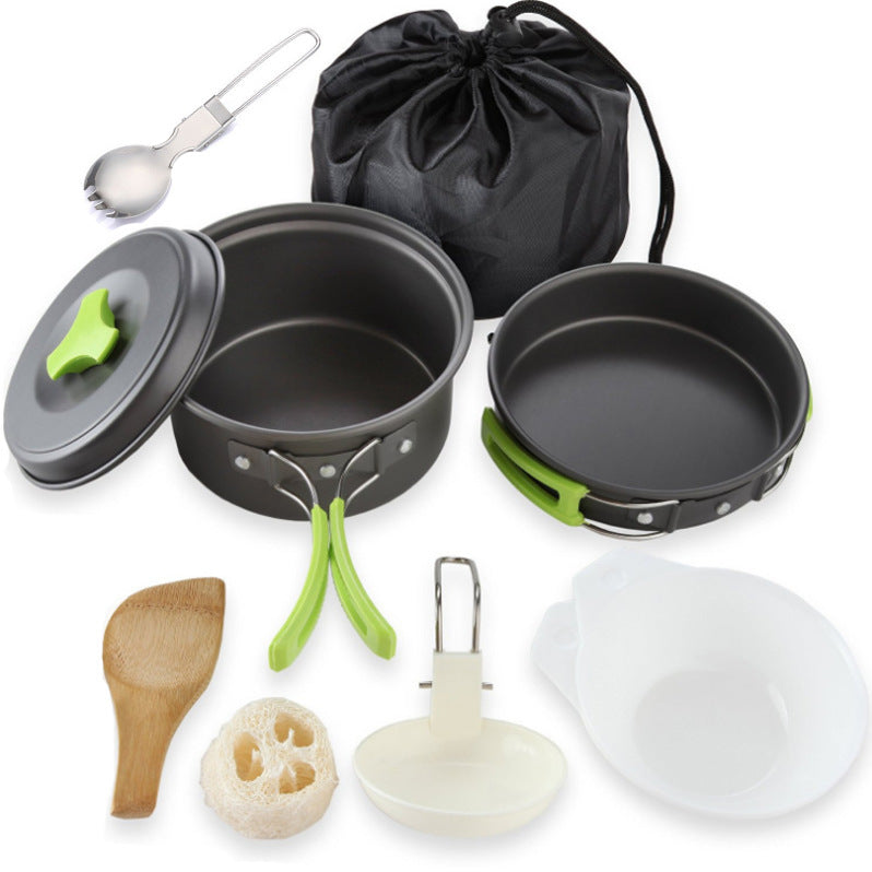 Outdoor cookware 1-2 people camping cookware set - Minihomy