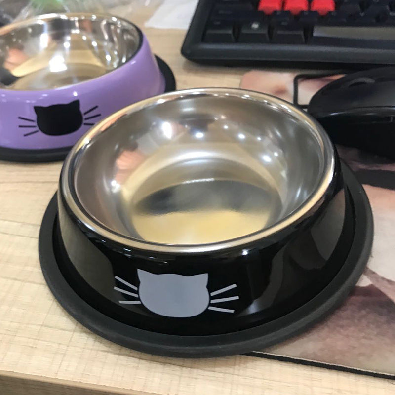 Stainless steel pet bowl