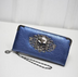 Clutch Coin Purse Women PU Leather Wallet Skull Flower Design Lady Purses - Minihomy