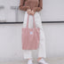 Corduroy Canvas Tote Handbag Female Cloth Shoulder Bags - Minihomy