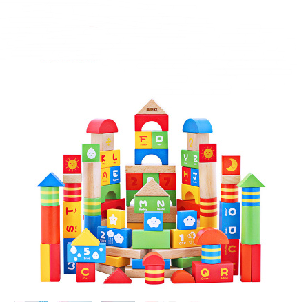 Family children's wooden building blocks toys Men and women baby multi-function assembling enlightenment puzzle building blocks - Minihomy